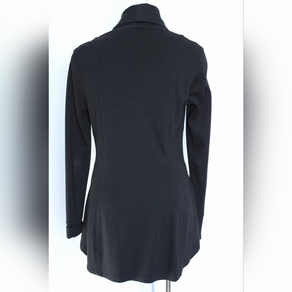 White House Black Market Side Zip Cowl Neck Jacket Size 0 - Picture 2 of 7